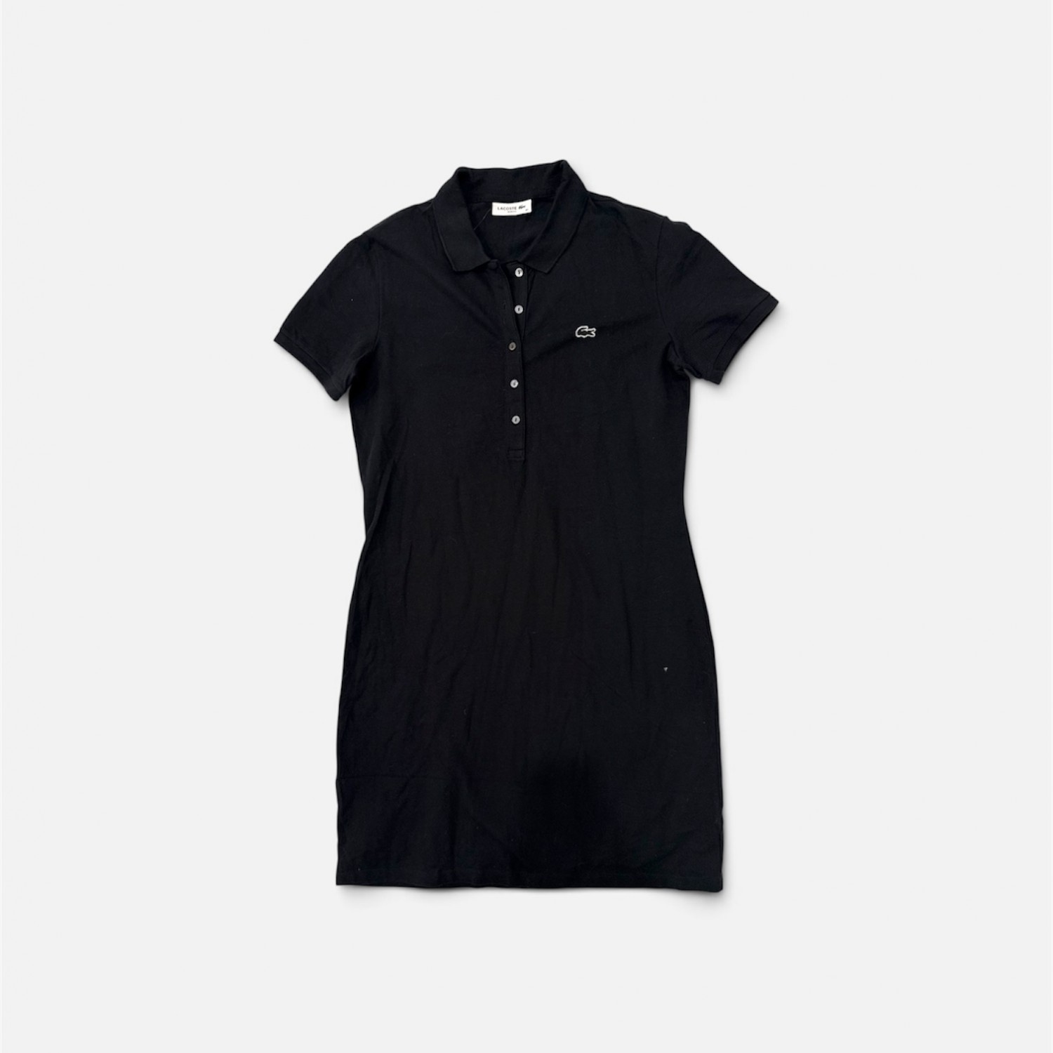 Lacoste Polo Φόρεμα Μαύρο